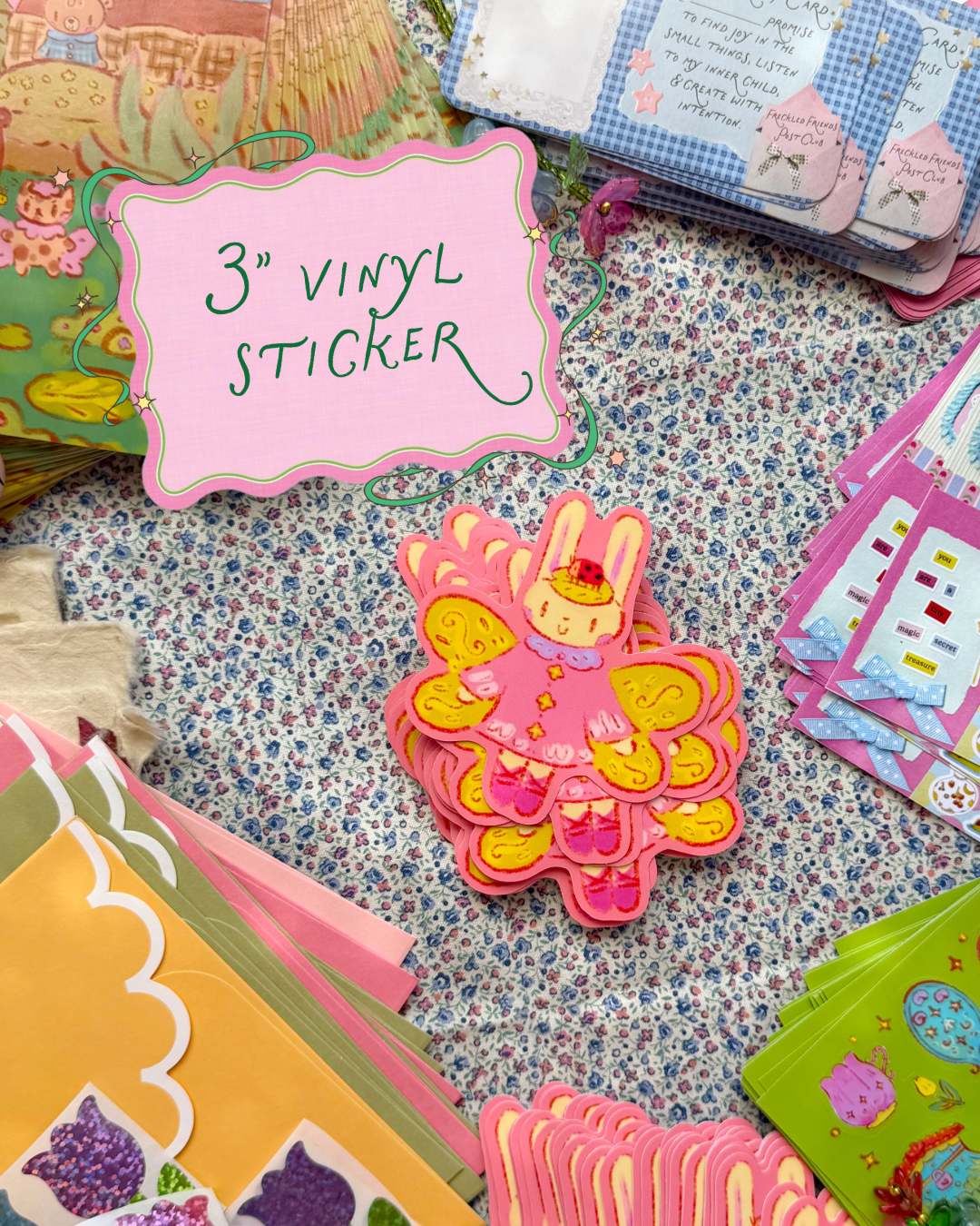 July Fairy Bun Sticker
