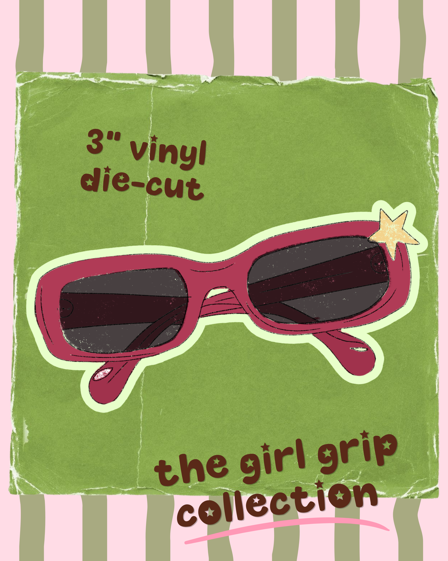 Girl Grip Sunnies Sticker - Freckled Face x Shyla’s Journal