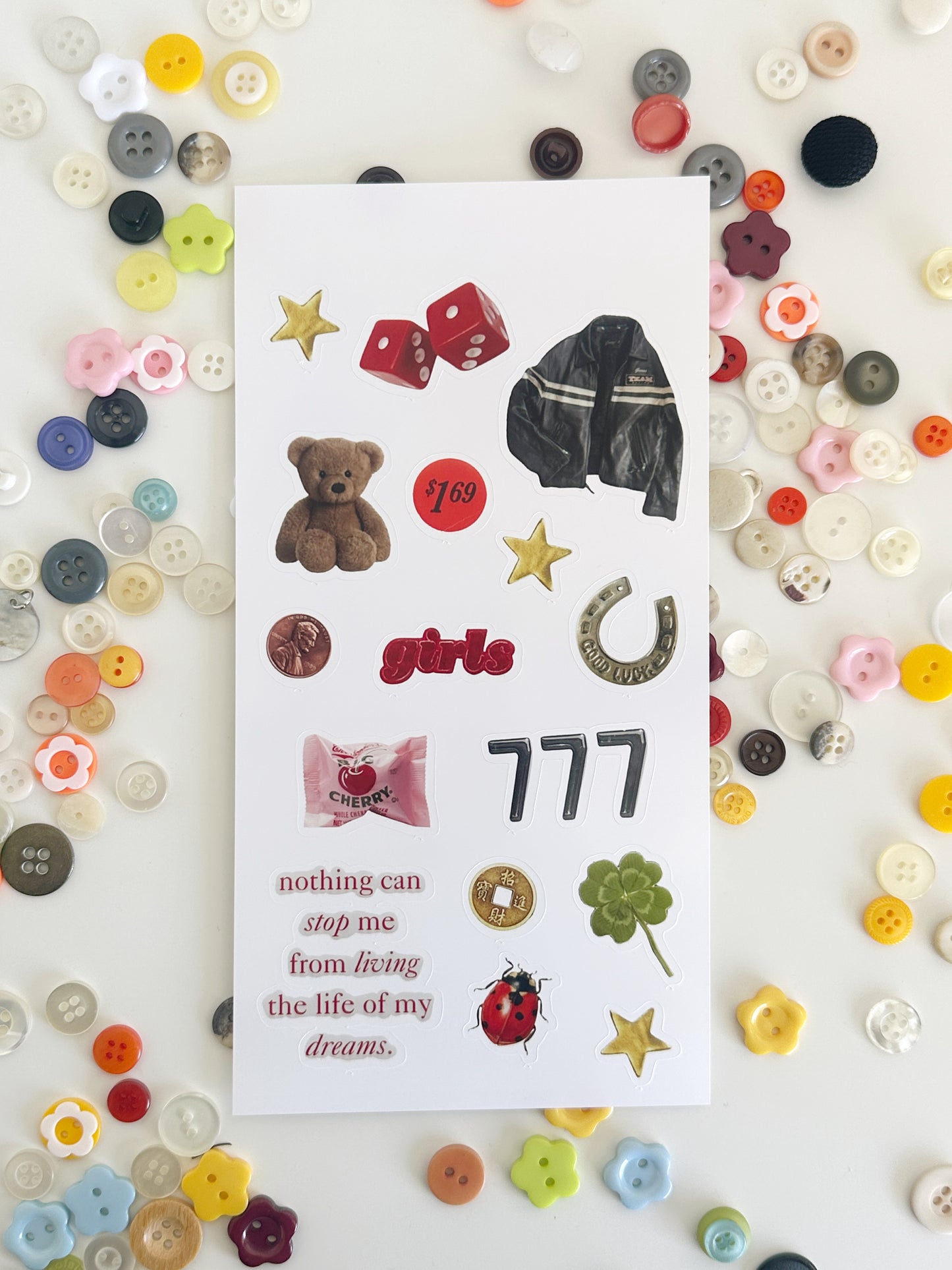 Lucky Girl Sticker Sheet