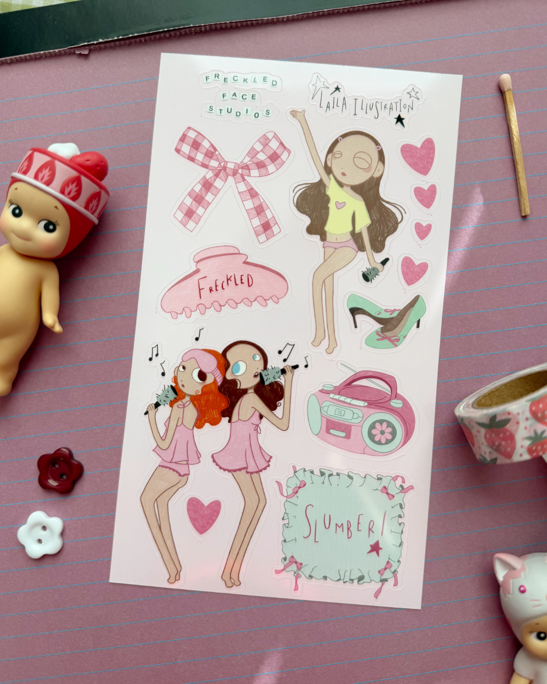 “Slumber Party” - Freckled Face x Laila Illustration