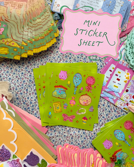 July Mini Fairy Trinket Sticker Sheet