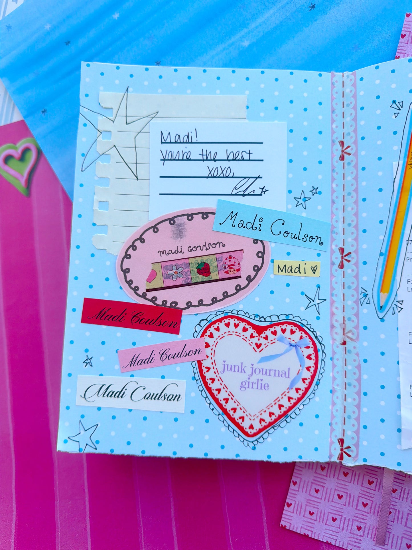 Junk Journal Girlie Sticker