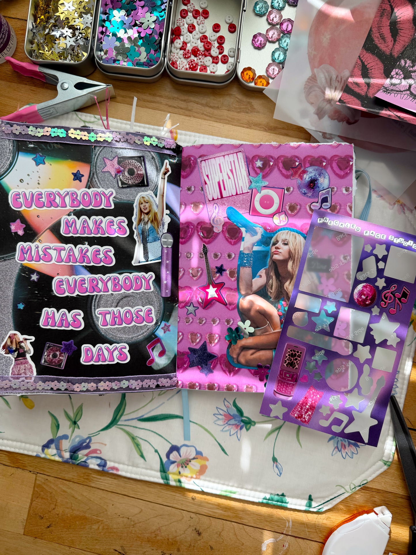Glitter Mic Sticker Sheet