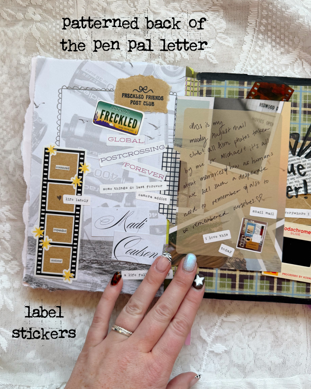 August Mini Labels Sticker Sheet