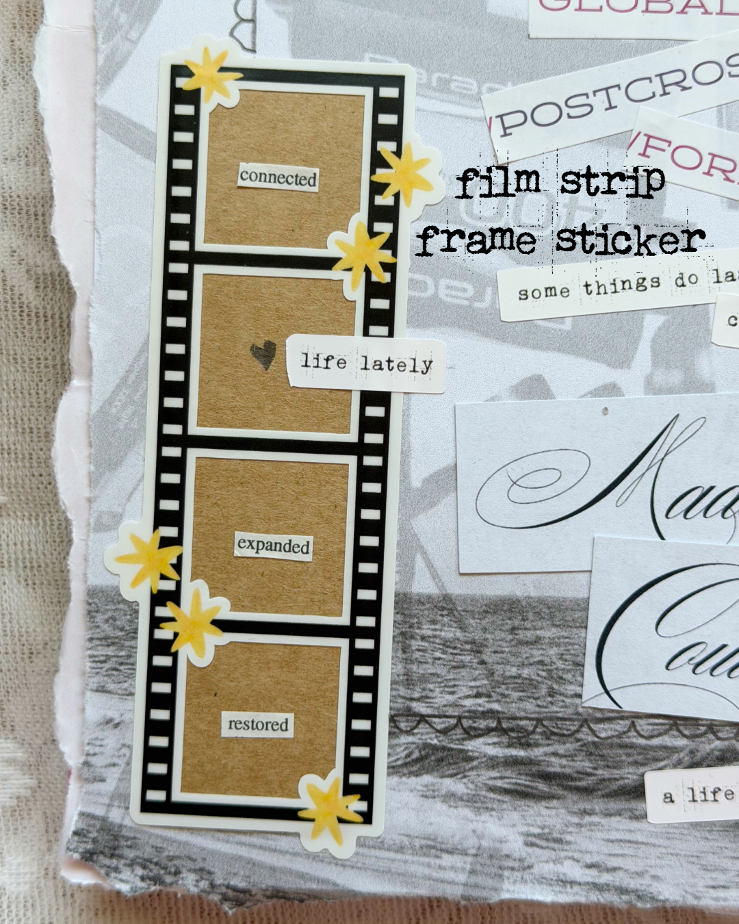 August Film Strip Frame Sticker