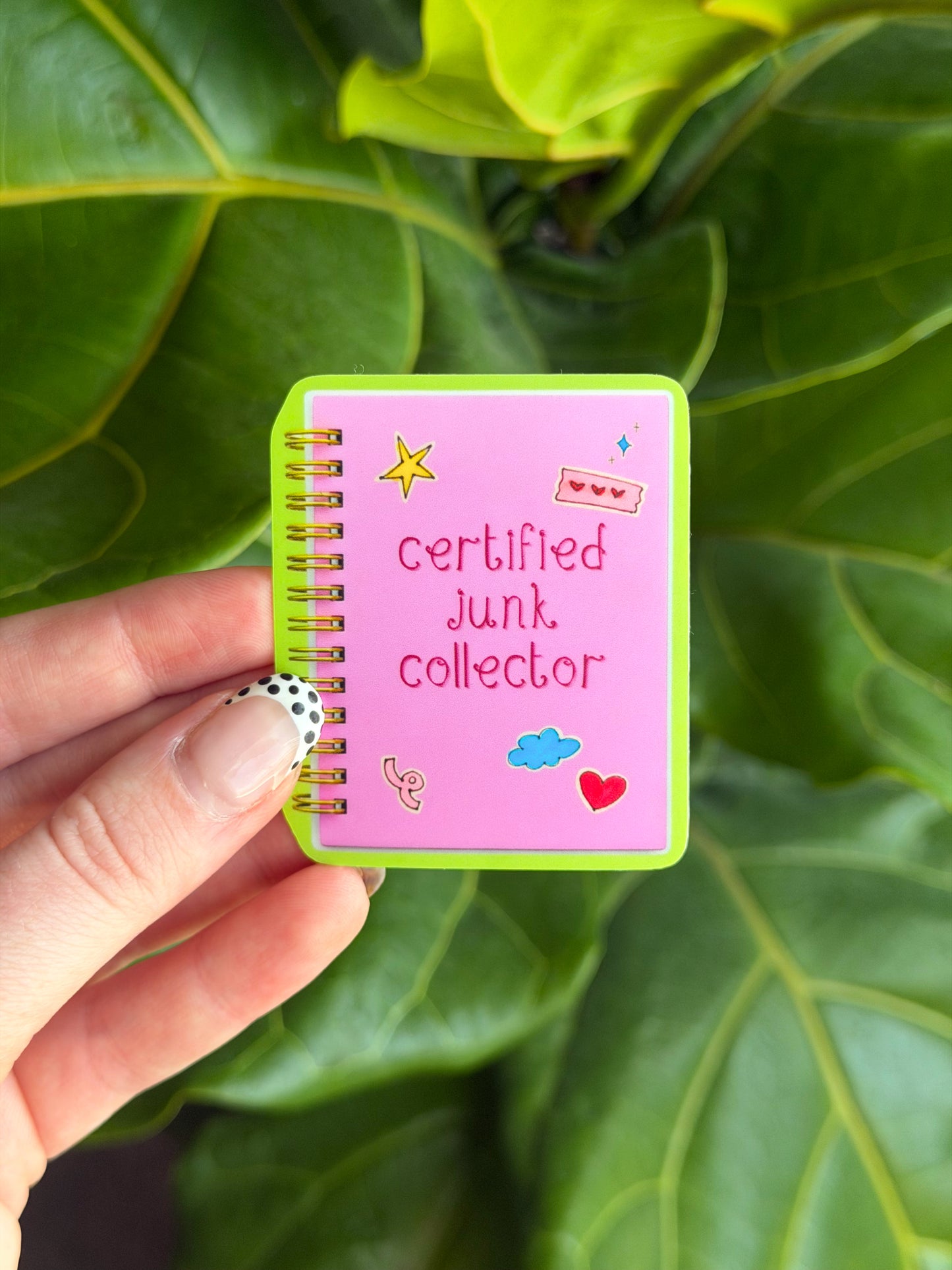 Certified Junk Collector Sticker