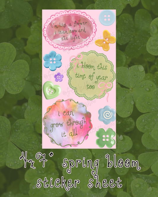 spring bloom sticker sheet