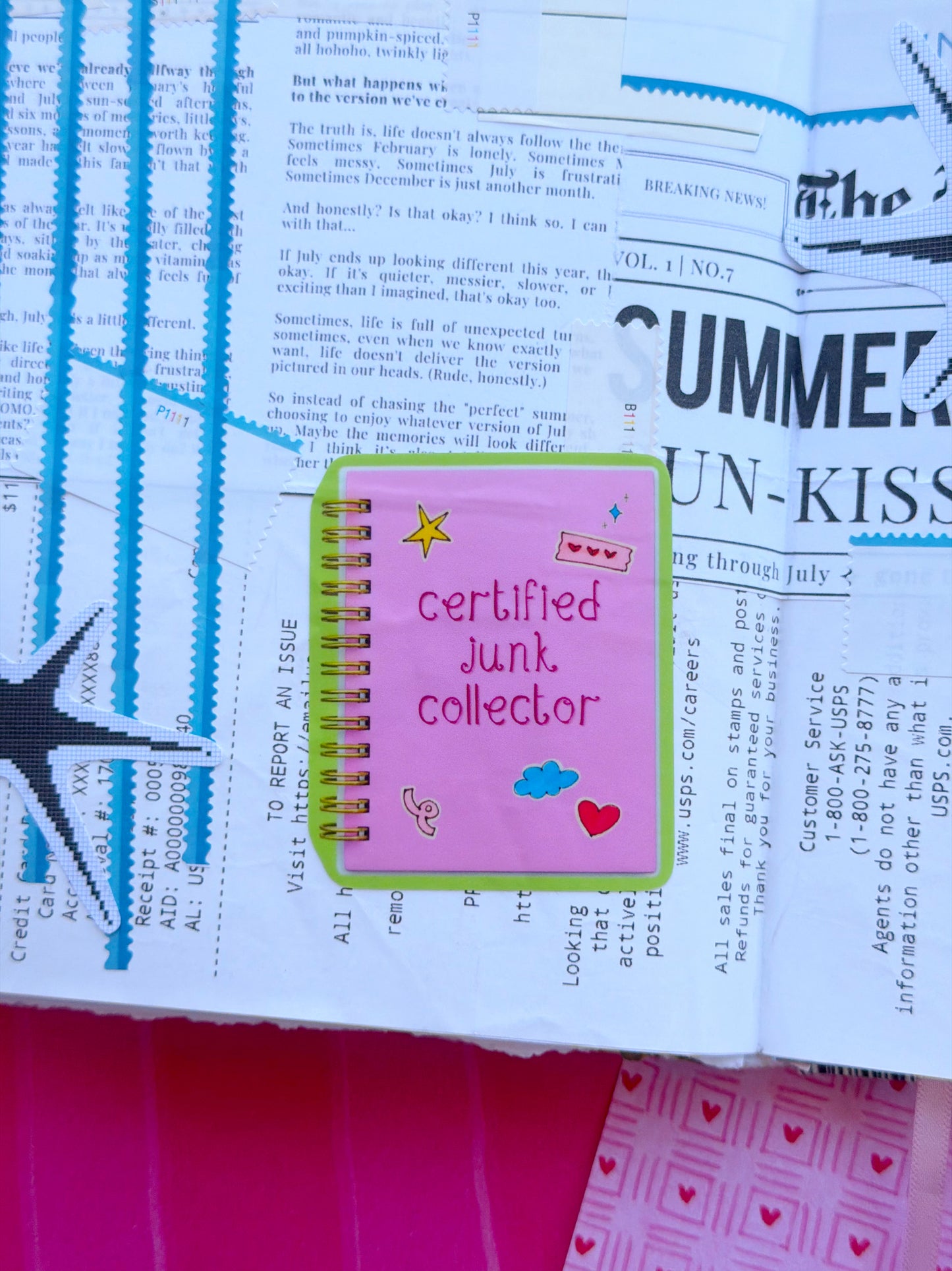 Certified Junk Collector Sticker