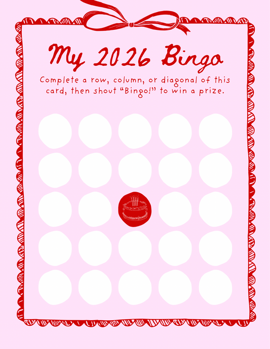 My 2026 Bingo - Pink