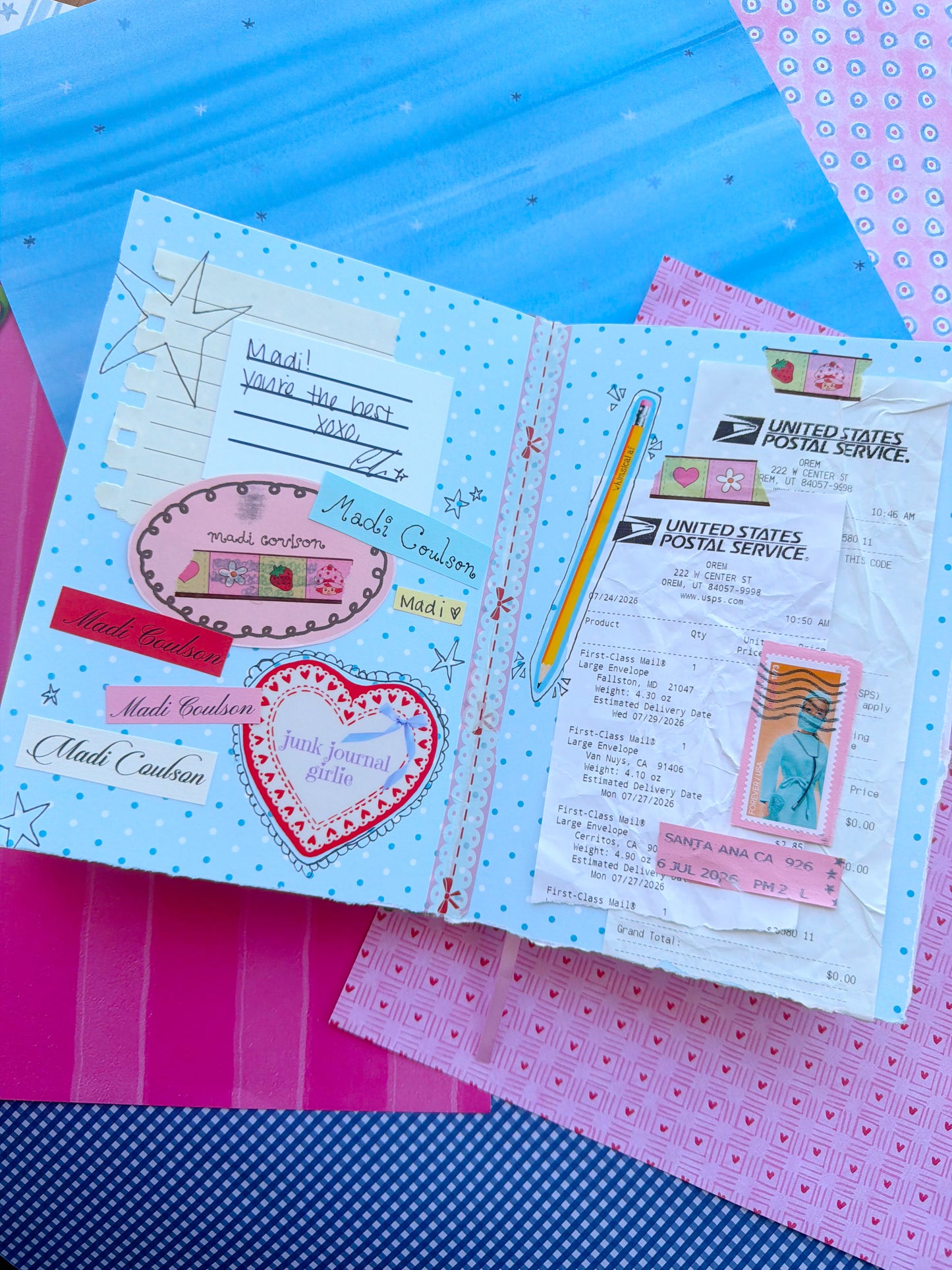 Junk Journal Girlie Sticker