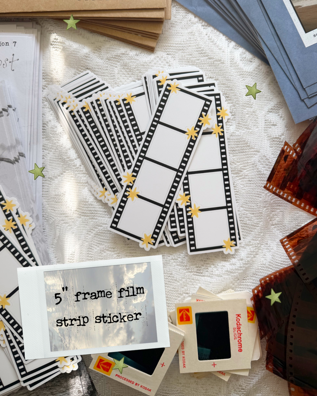 August Film Strip Frame Sticker