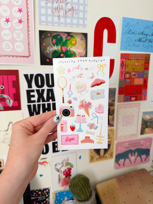 Girly Pop Sticker Sheet