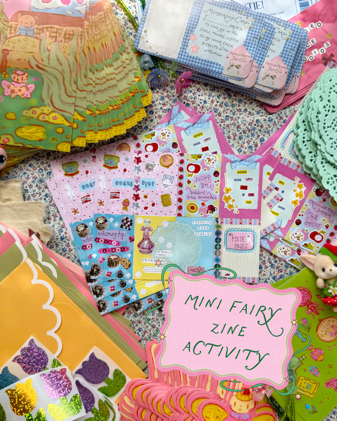 July Mini Fairy Zine Activity