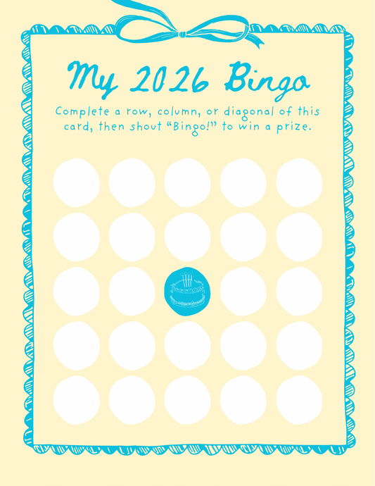 My 2026 Bingo - Yellow