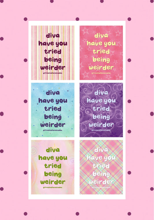Be Weirder Sticker Sheet