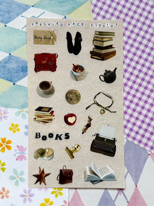 Bookish Girl Sticker Sheet