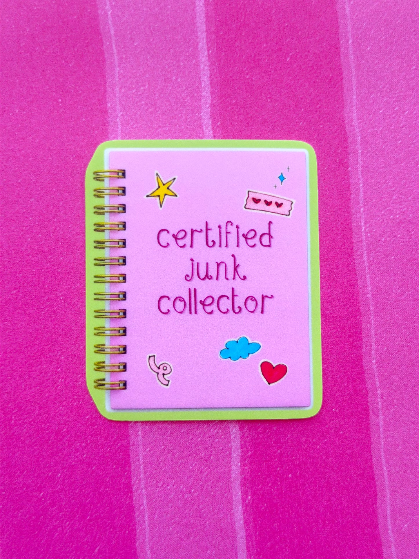 Certified Junk Collector Sticker