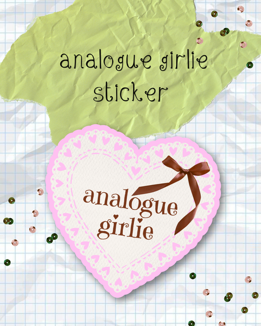 Analogue Girlie Sticker