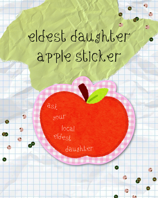 Eldest Daughter Apple Sticker