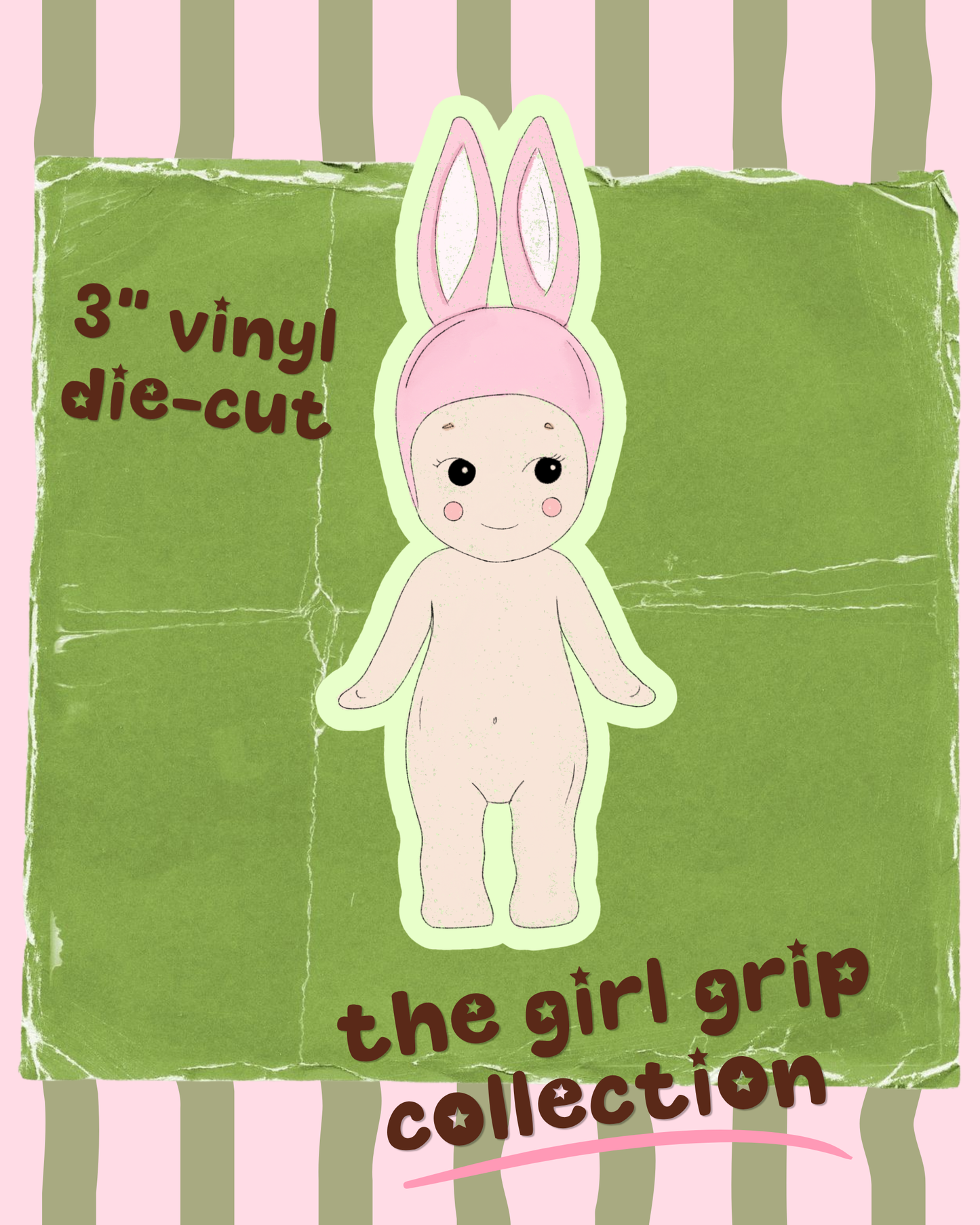 Girl Grip Angel Bun Sticker - Freckled Face x Shyla’s Journal (Copy)