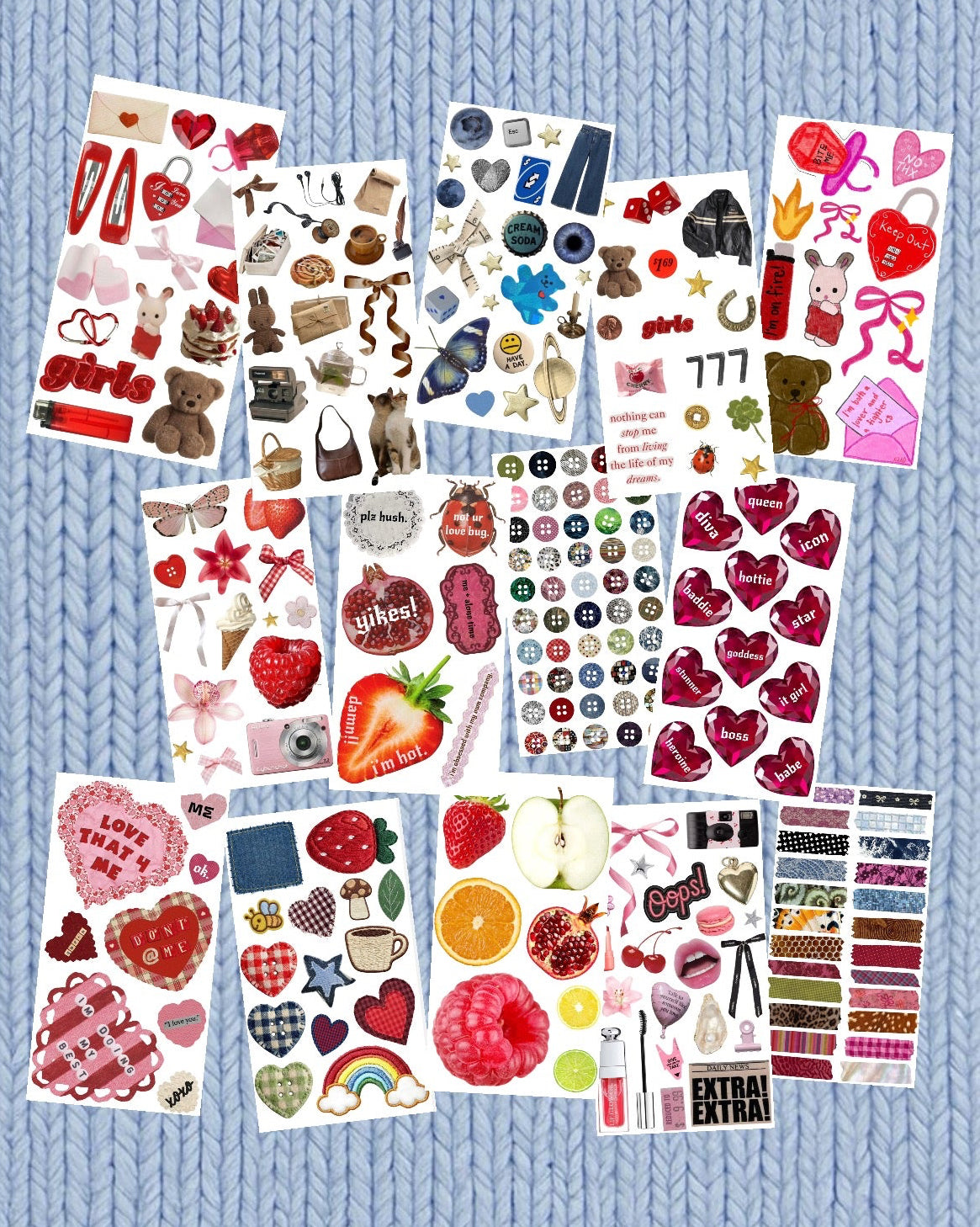 Pick 4 Sticker Sheet Set