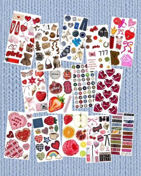 Pick 4 Sticker Sheet Set