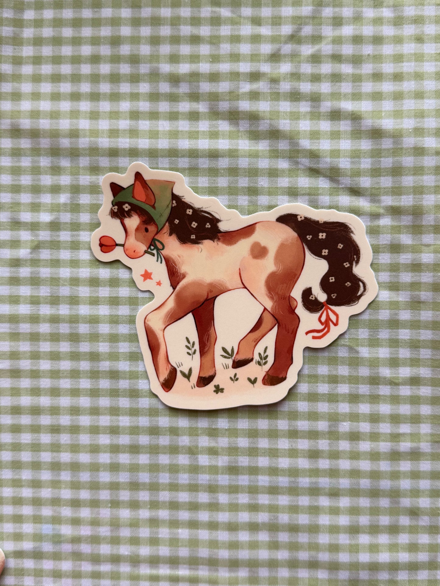 April Horse Sticker