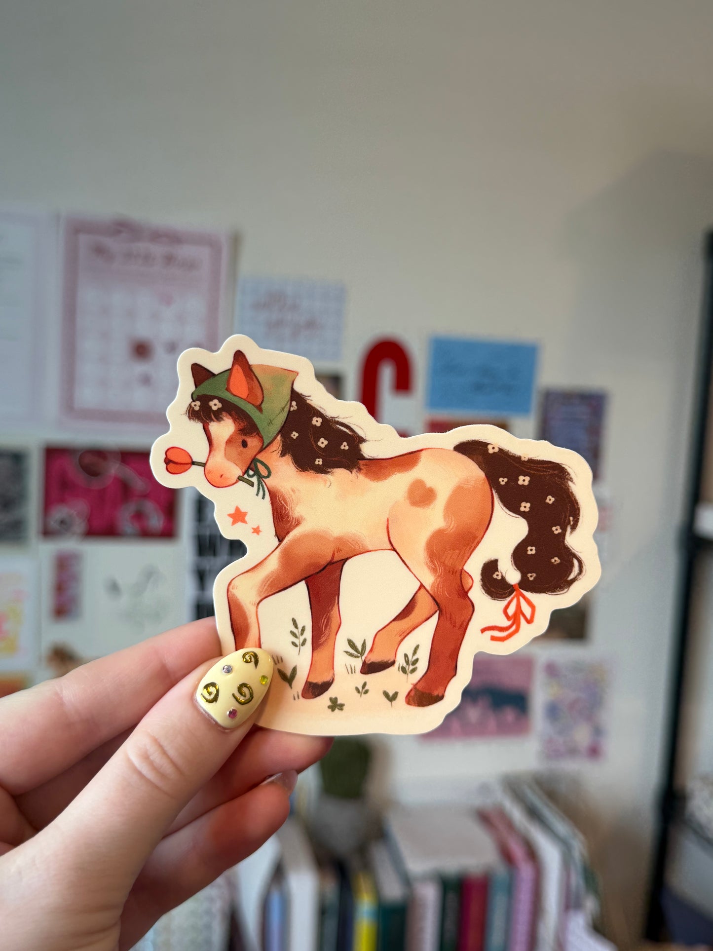 April Horse Sticker