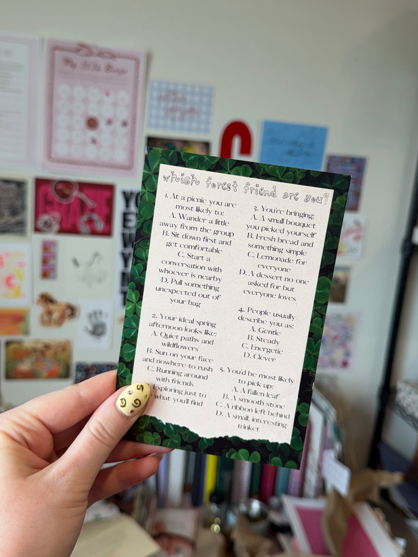 April Forest Friends Personality Quiz Print
