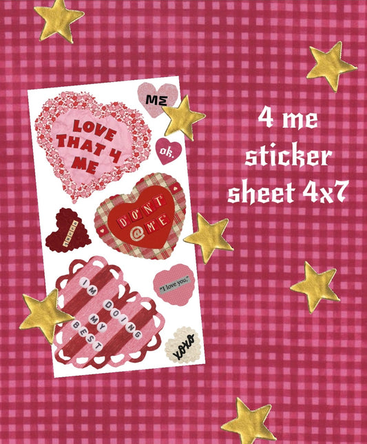 4 me sticker sheet