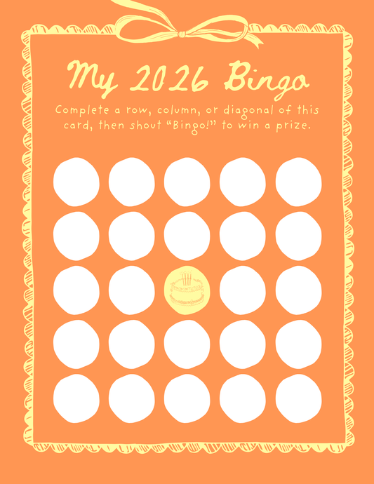 My 2026 Bingo - Orange