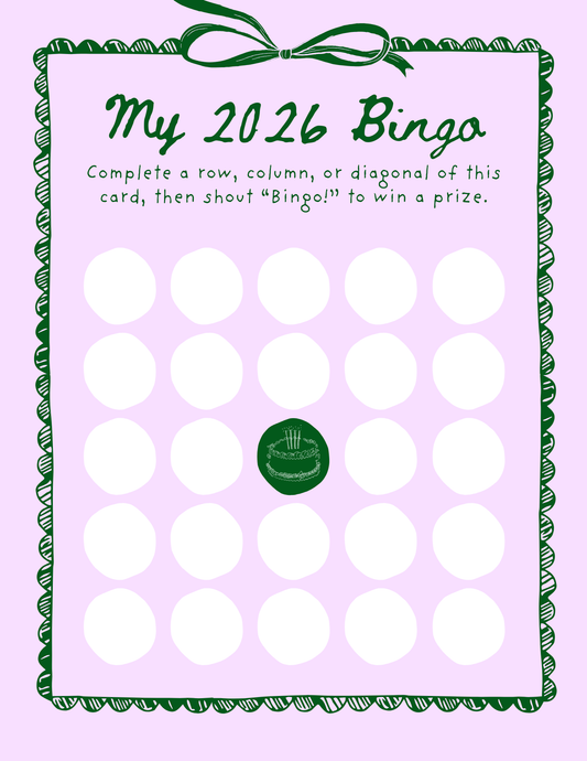 My 2026 Bingo - Purple
