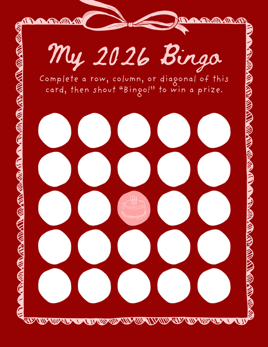 My 2026 Bingo - Red